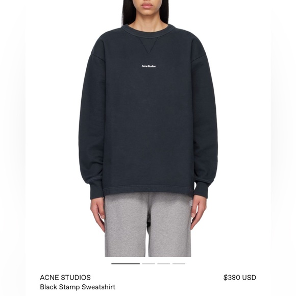 ACNE STUDIOS stamp crewneck sweatshirt - Picture 1 of 10